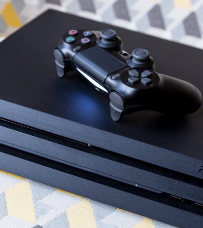 A stack of flyers on a table