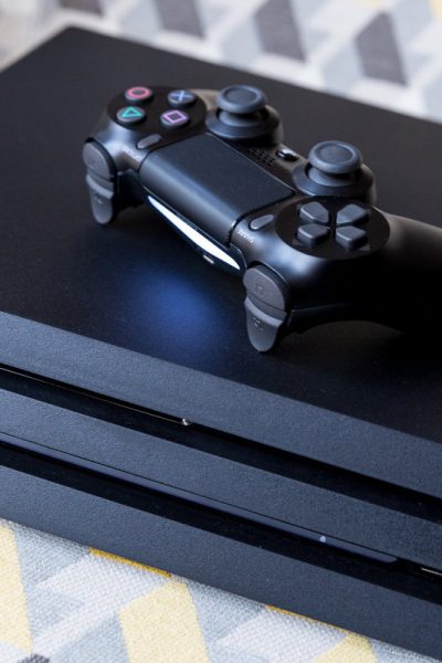 A stack of flyers on a table