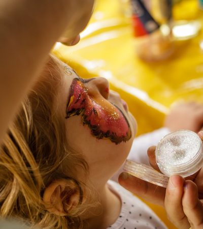Child with Painting Face
