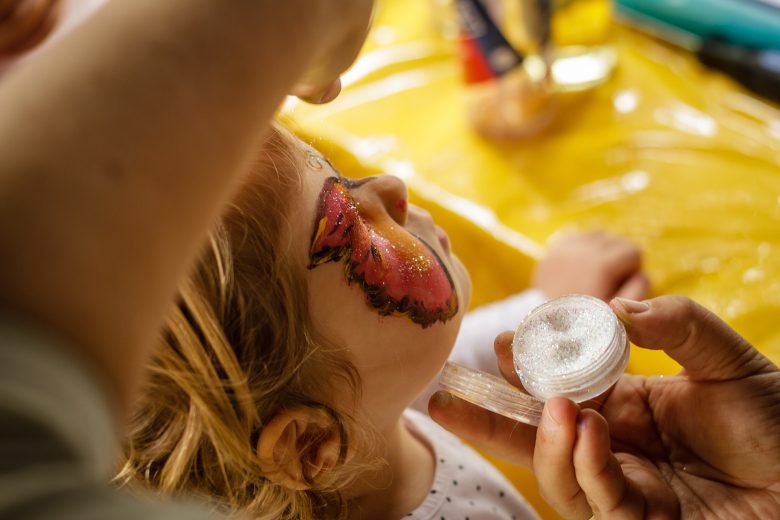 Child with Painting Face